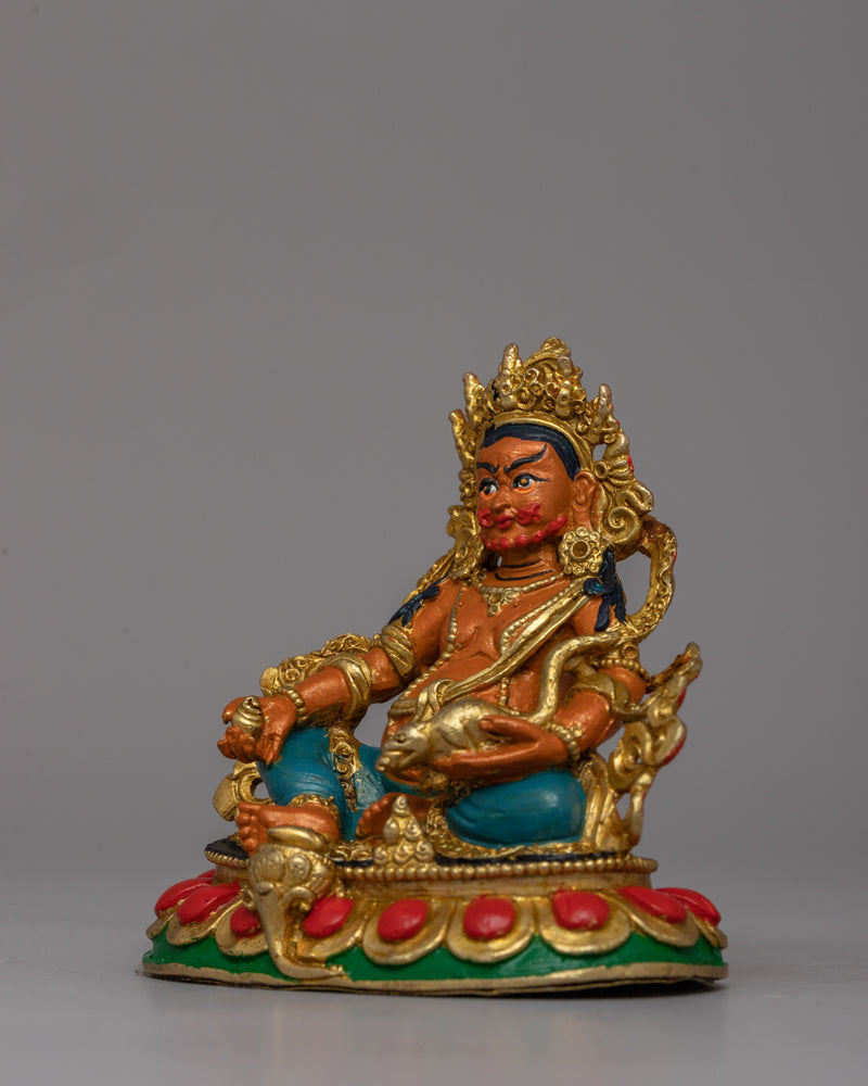 Buddhist Wealth Dzambala Statue | Traditionally Handcarved Figure