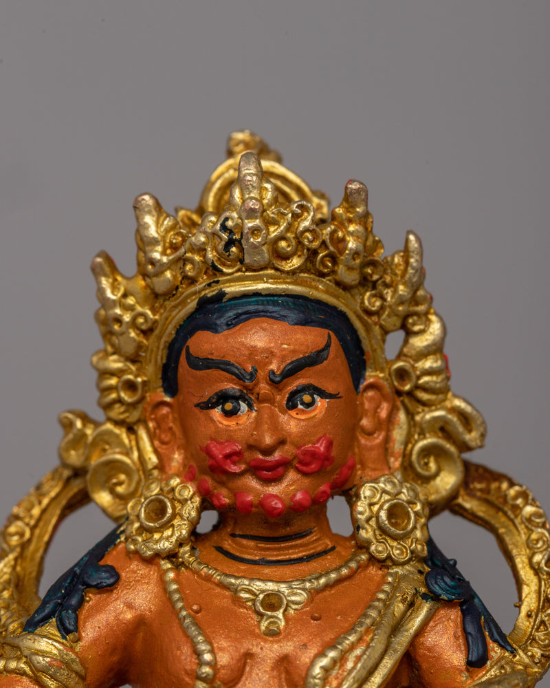 Buddhist Wealth Dzambala Statue | Traditionally Handcarved Figure