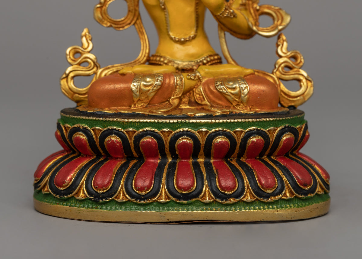 Flaming Sword Holder Manjushri Statue | Sacred Tibetan Bodhisattva Figurine