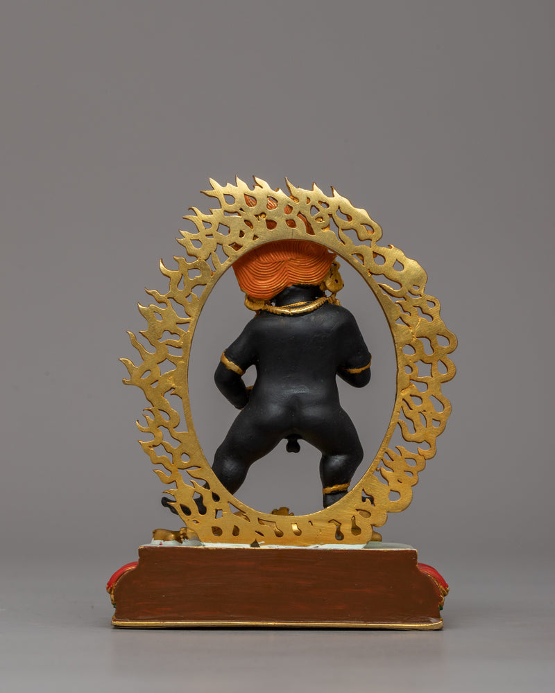 Wrathful Black Dzambhala | Buddhist Wealth Deity Statue