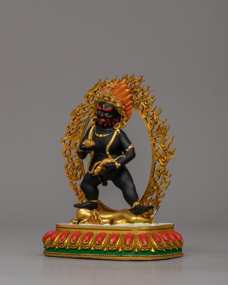 Wrathful Black Dzambhala | Buddhist Wealth Deity Statue