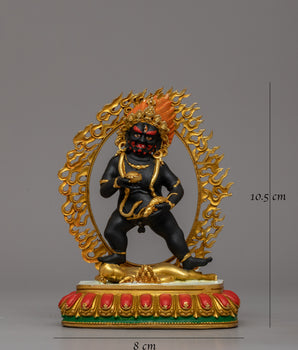 Wrathful Black Dzambhala | Buddhist Wealth Deity Statue