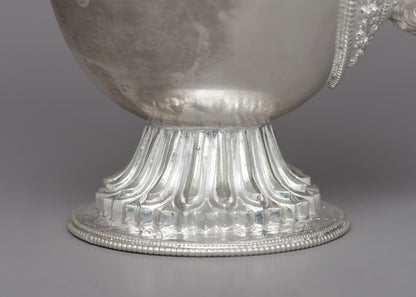 Handcrafted Silver Bhumba Ritual Vase | Ideal for Temples, Meditation Rooms