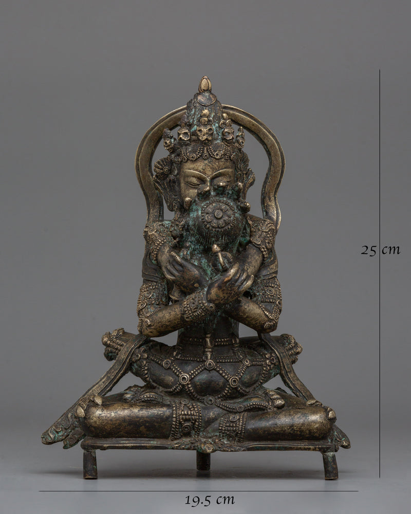 Chakrasamvara Buddhist Statue With His Consort | Sacred Buddhist Art for Meditation and Prayer Spaces