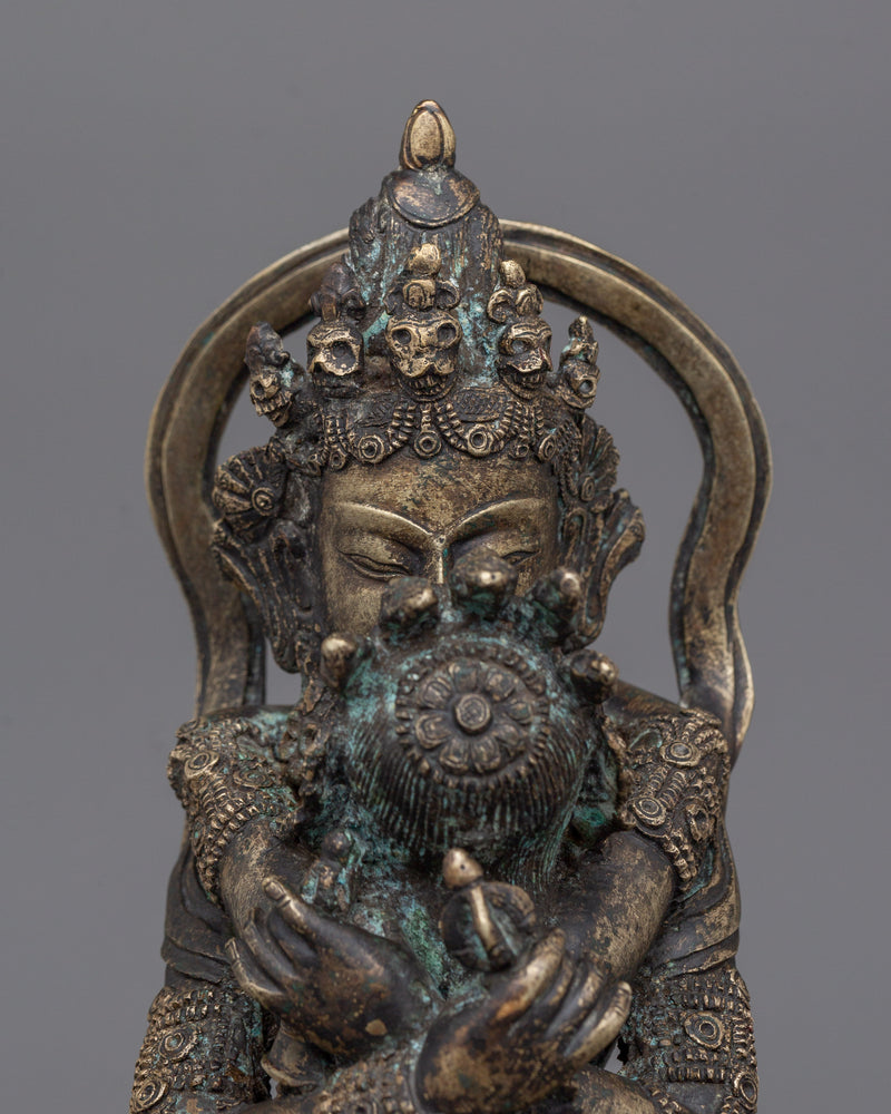 Chakrasamvara Buddhist Statue With His Consort | Sacred Buddhist Art for Meditation and Prayer Spaces