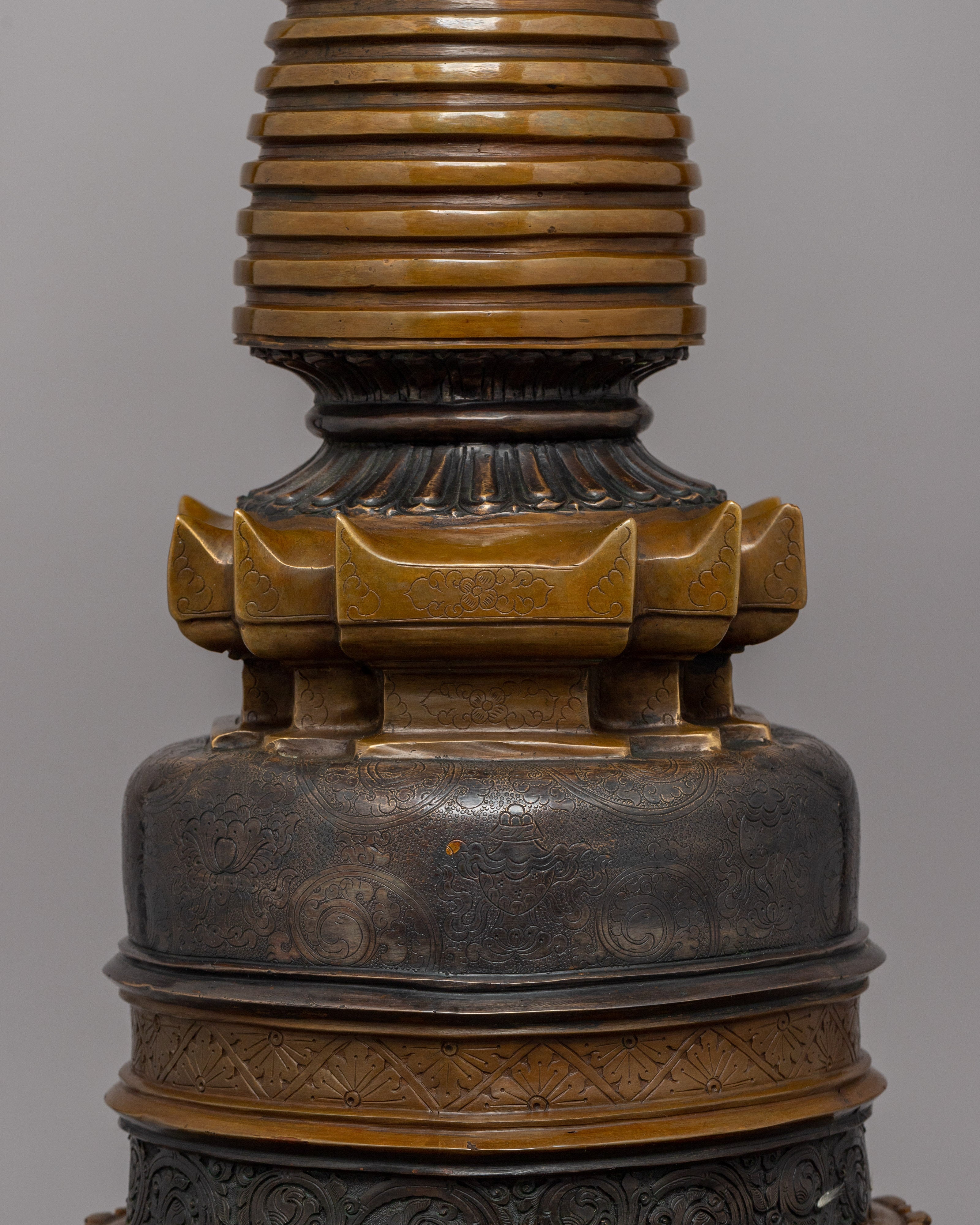 Copper Body Kadampa Chaitya | Sacred Tibetan Buddhist Stupa