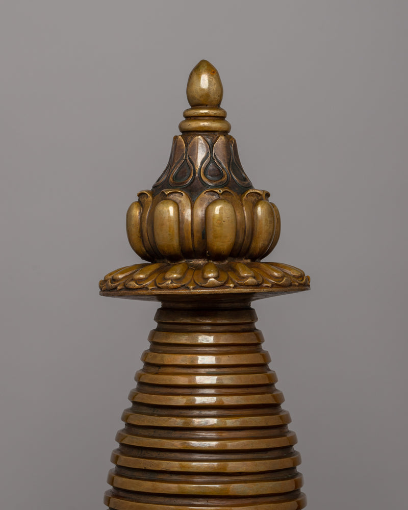 Copper Body Kadampa Chaitya | Sacred Tibetan Buddhist Stupa