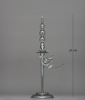 Iron Khatvanga for Tibetan Buddhist |  Sacred Vajrayana Ritual Staff