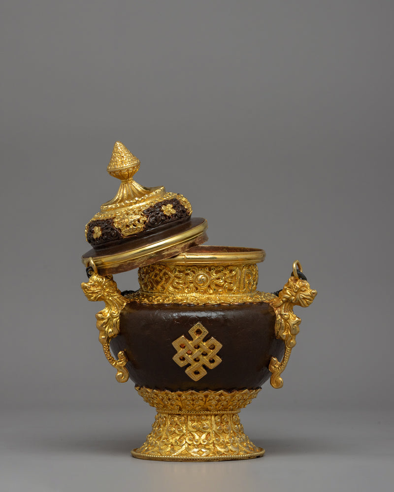 Gold-Plated Hanging Incense Burner | Copper & Gold-Plated Ritual Censer