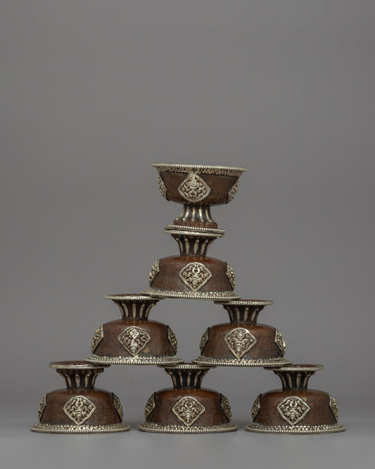 Seven Tibetan Offering Bowls