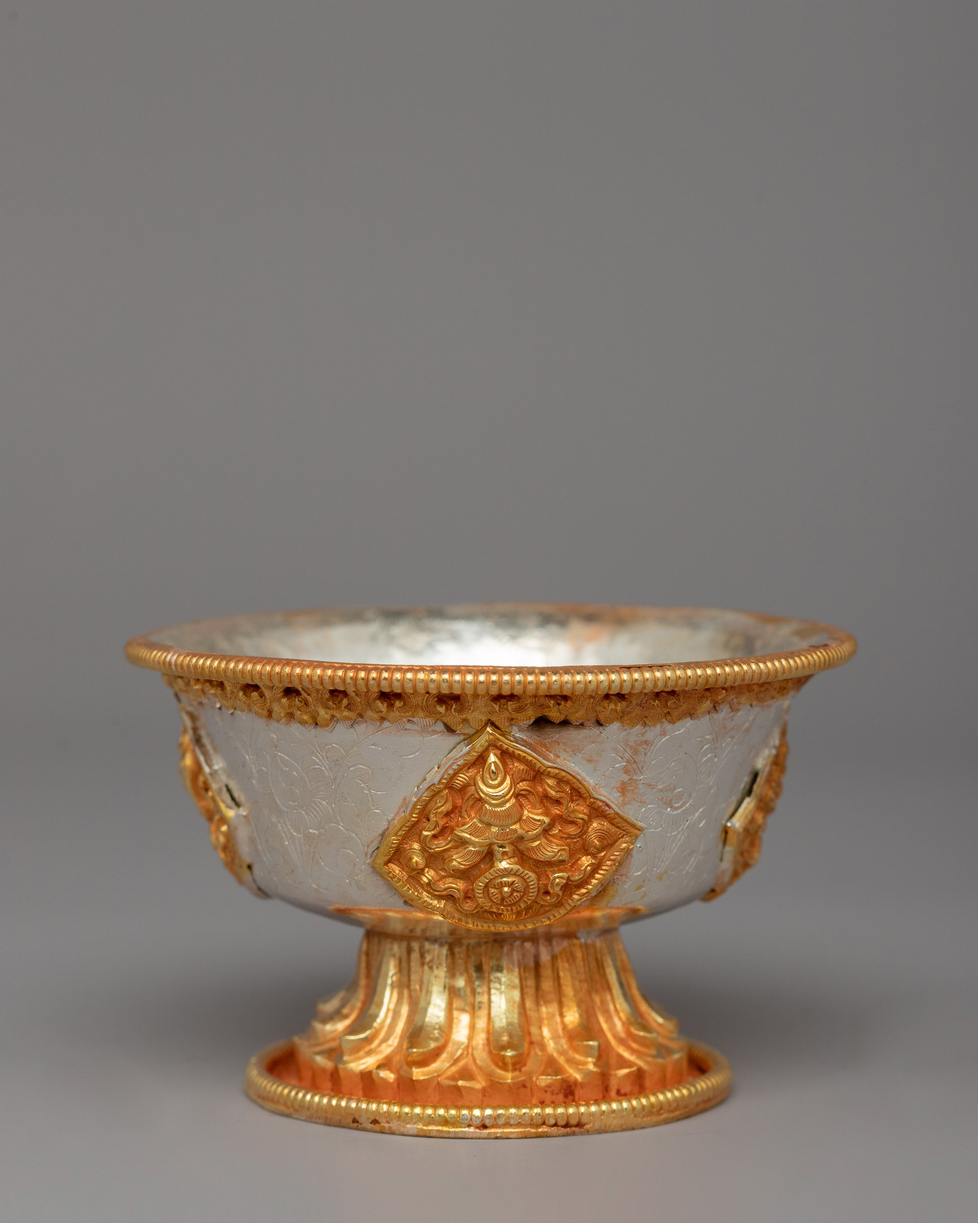 Sacred Tibetan Offering Bowls | Copper Set for Ceremonies