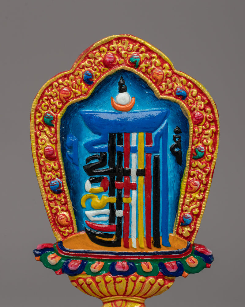 Traditional Sacred Kalachakra Symbol | Tibetan Artifact for Buddhist Altars