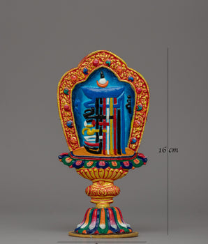 Traditional Sacred Kalachakra Symbol | Tibetan Artifact for Buddhist Altars