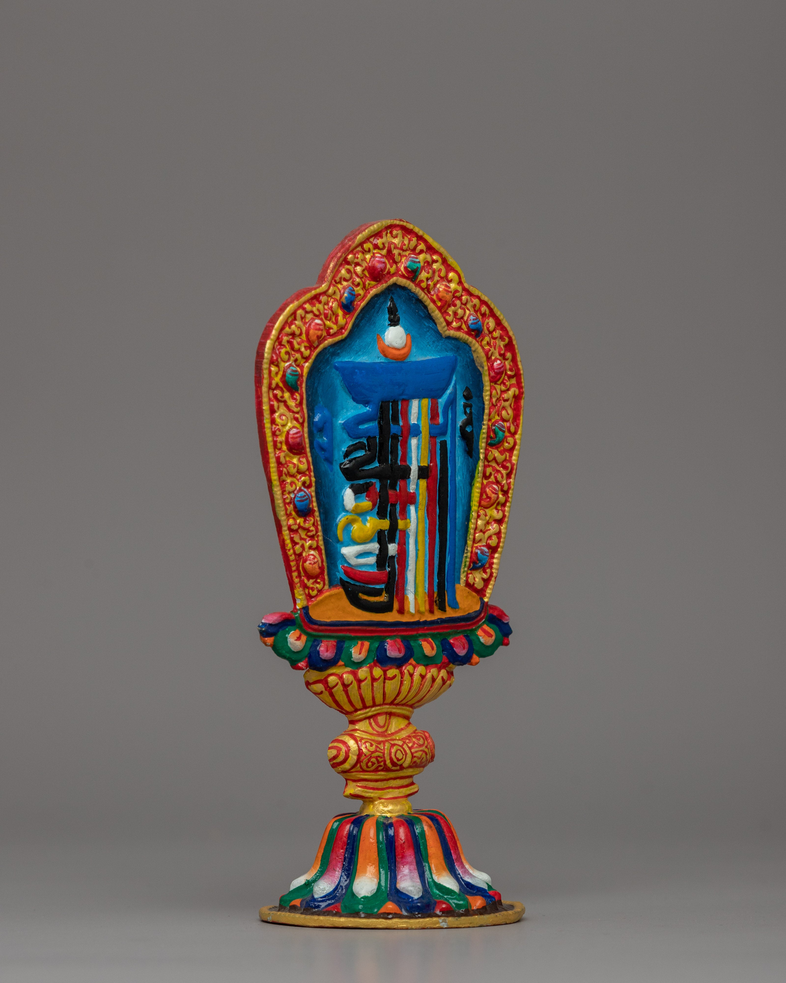 Traditional Sacred Kalachakra Symbol | Tibetan Artifact for Buddhist Altars