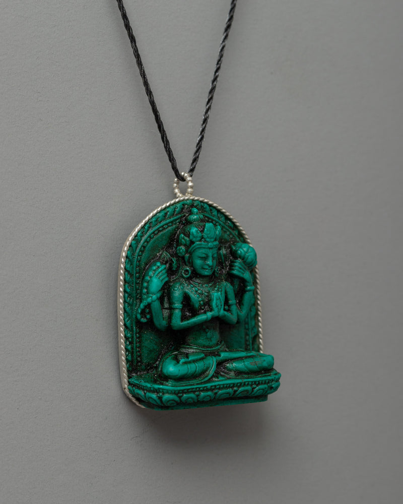 Spiritual Chenrezig Buddha Locket | Compassion and Protection