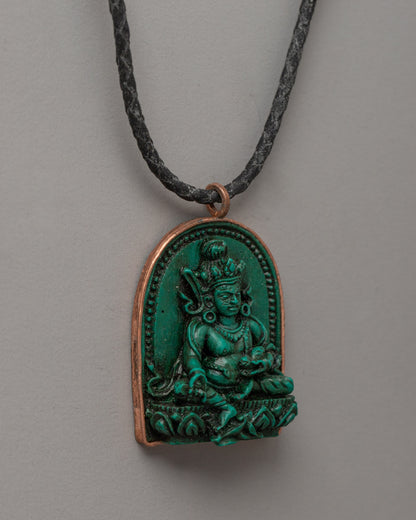 Dzambhala Copper Locket | Spiritual Protection Pendant