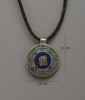 Handcrafted Buddhist Silver Locket | Buddhist Mantra Jewelry