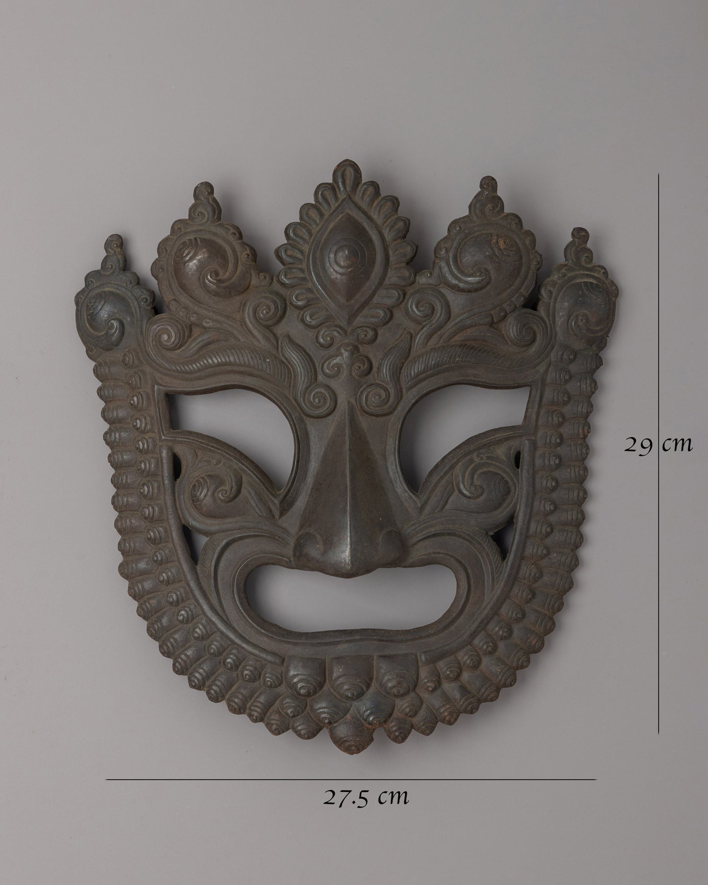 Handmade Tibetan Buddhist Mask | Sacred Himalayan Wall Art