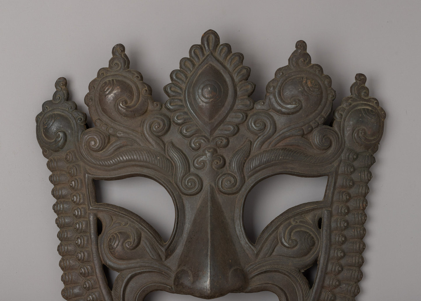 Handmade Tibetan Buddhist Mask | Sacred Himalayan Wall Art