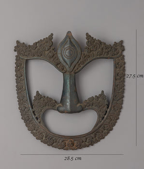 Buddhist Ritual Dance Mask | Himalayan Sacred Wall Art