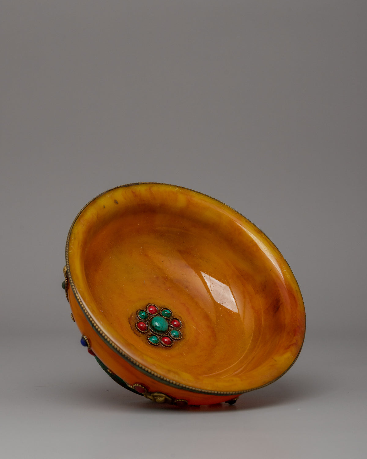 Traditional Tibetan Offering Bowl | A Sacred Ritual Vessel