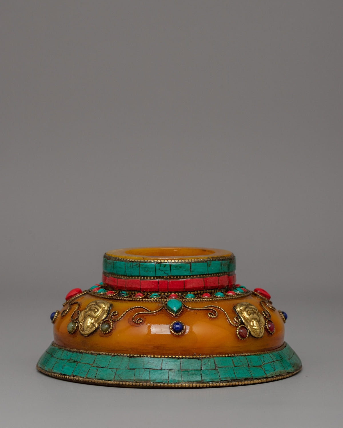 Traditional Tibetan Offering Bowl | A Sacred Ritual Vessel
