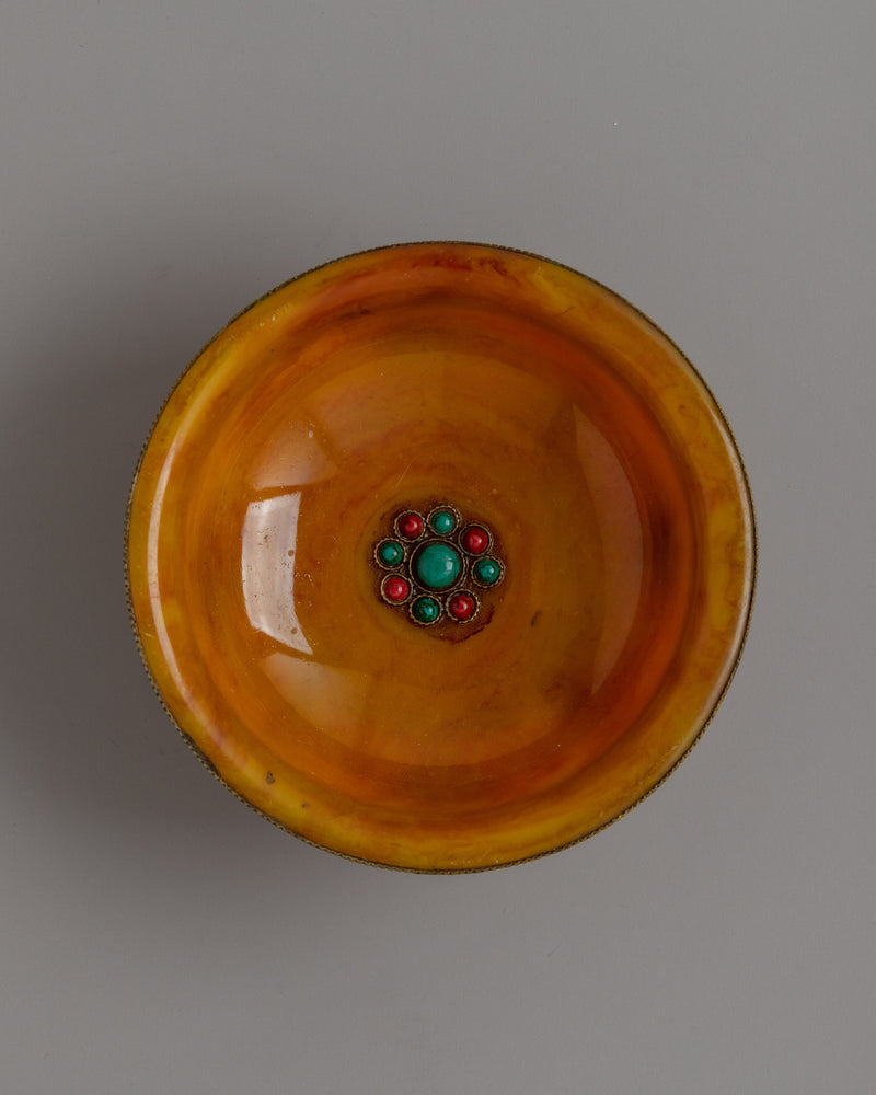 Traditional Tibetan Offering Bowl | A Sacred Ritual Vessel