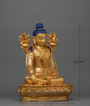 Buddhist Master Jigme Lingpa Sculpture | Rays of Compassion and Wisdom