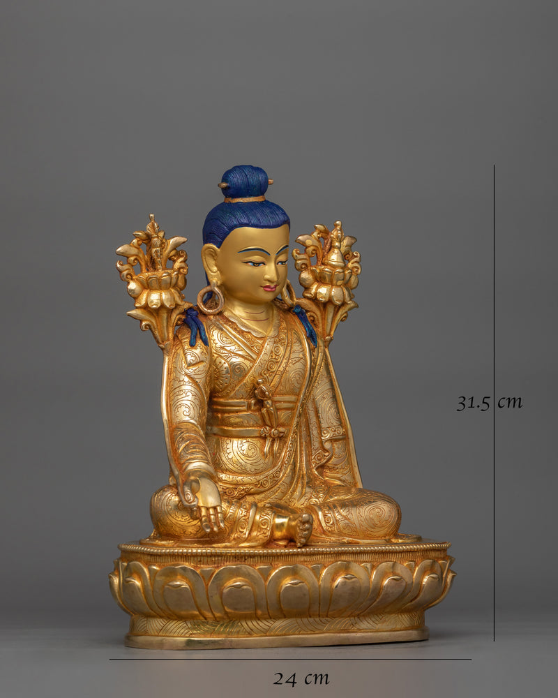 Buddhist Master Jigme Lingpa Sculpture | Rays of Compassion and Wisdom