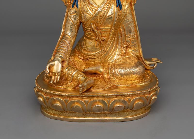 Buddhist Master Jigme Lingpa Sculpture | Rays of Compassion and Wisdom