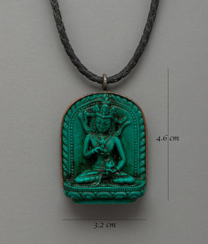 Spiritual Vajrasattva Pendant | Locket for Wisdom, Enlightenment