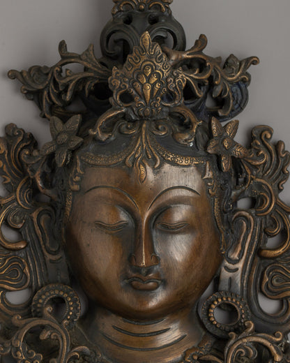 Decorative Tara Mask | Sacred Meditative Face