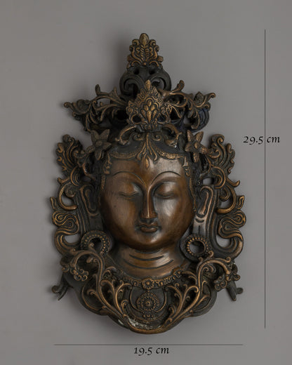 Decorative Tara Mask | Sacred Meditative Face