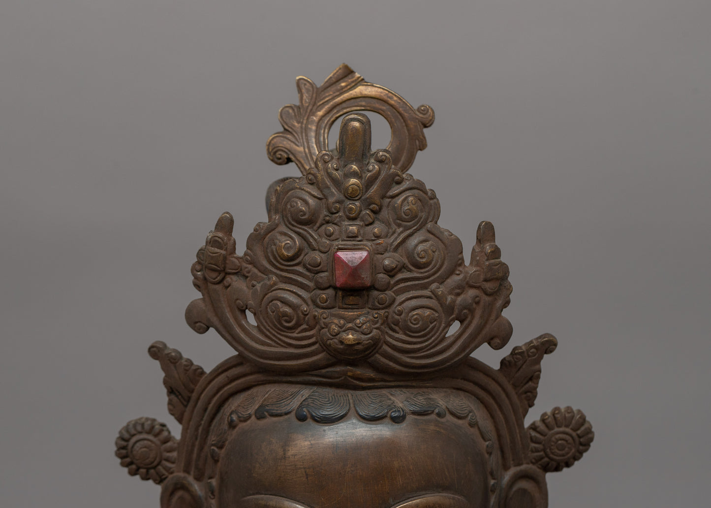 Buddhist Deity Mask | Ideal for Spiritual and Zen Decor