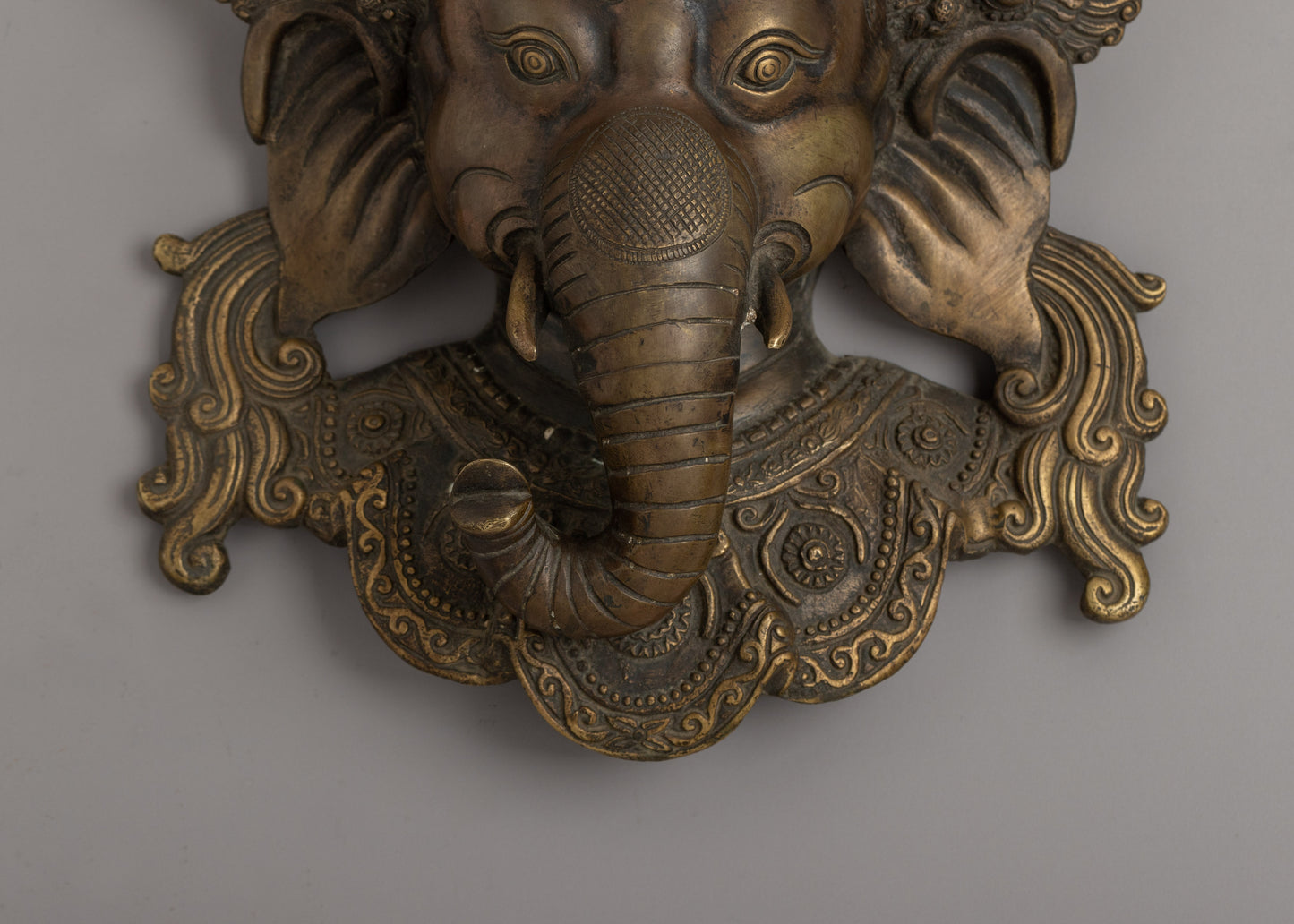 Ganesha Wall Art Mask | Symbol of Wisdom, Prosperity, and Protection