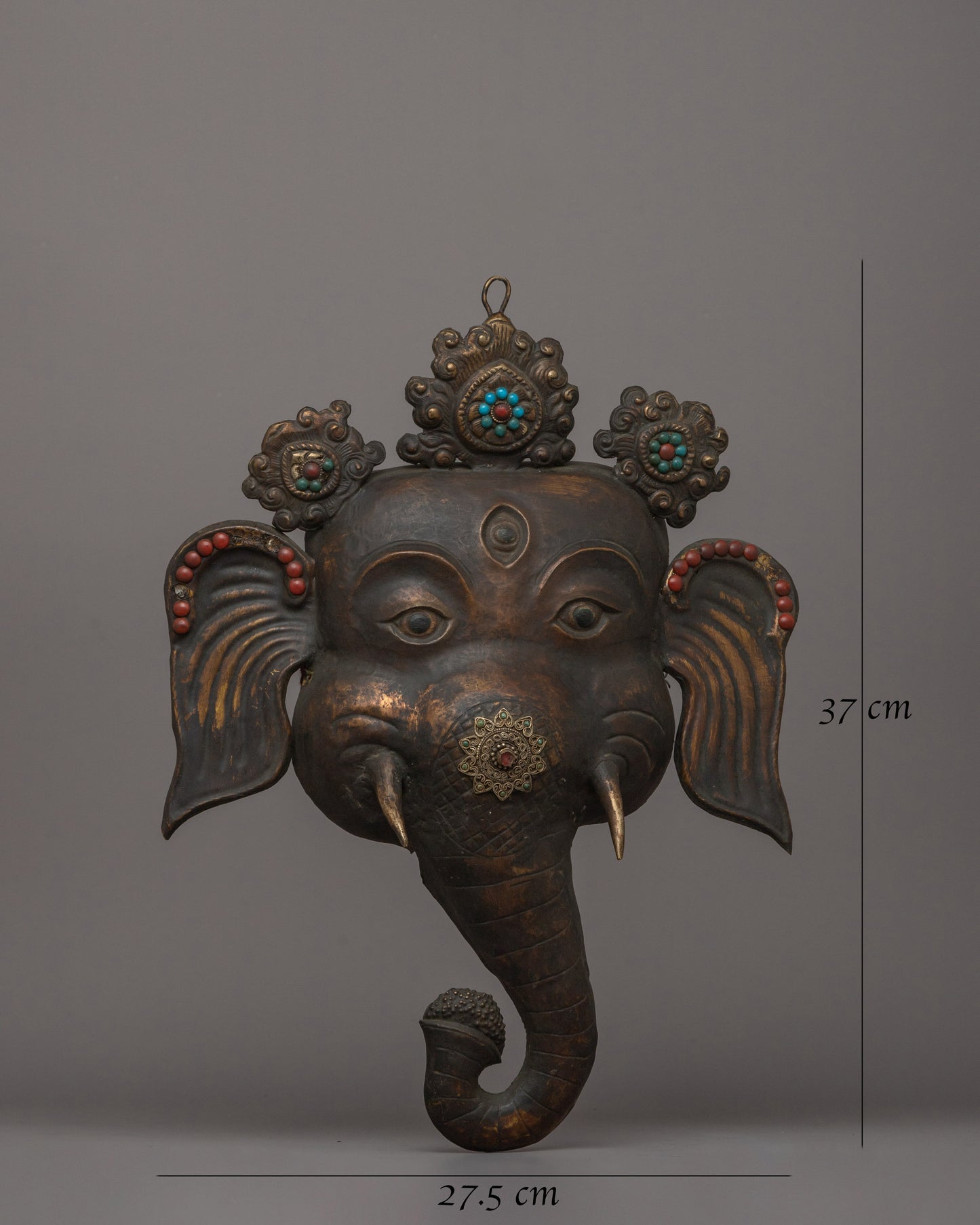 Handcrafted Elephant-Headed Deity Mask | Perfect for Meditation Spaces