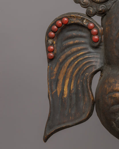 Handcrafted Elephant-Headed Deity Mask | Perfect for Meditation Spaces