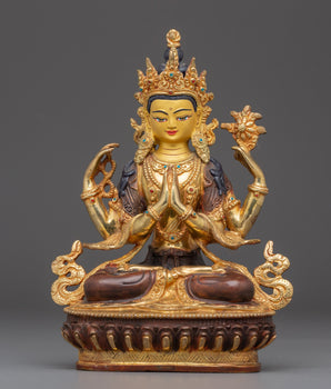 Statue of Chenrezig: The Bodhisattva of Compassion