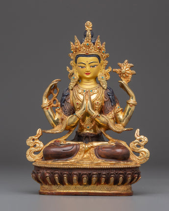 Statue of Chenrezig: The Bodhisattva of Compassion