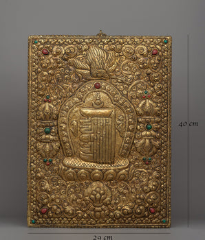 Kalachakra Brass Metal Thangka | Perfect for Meditation, Rituals, and Altar Decor