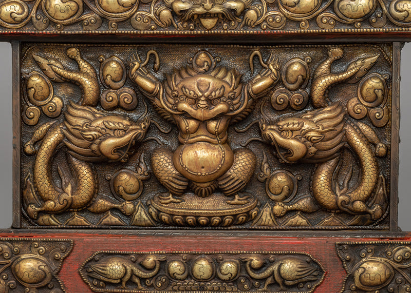 Wooden Garuda Wall Hanging | Perfect for Hindu and Buddhist Altars