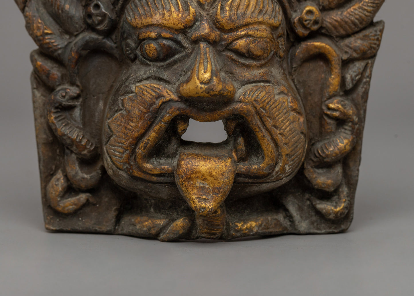 Handcrafted Buddhist Wrathful Deity Mask | A Tantric Protector