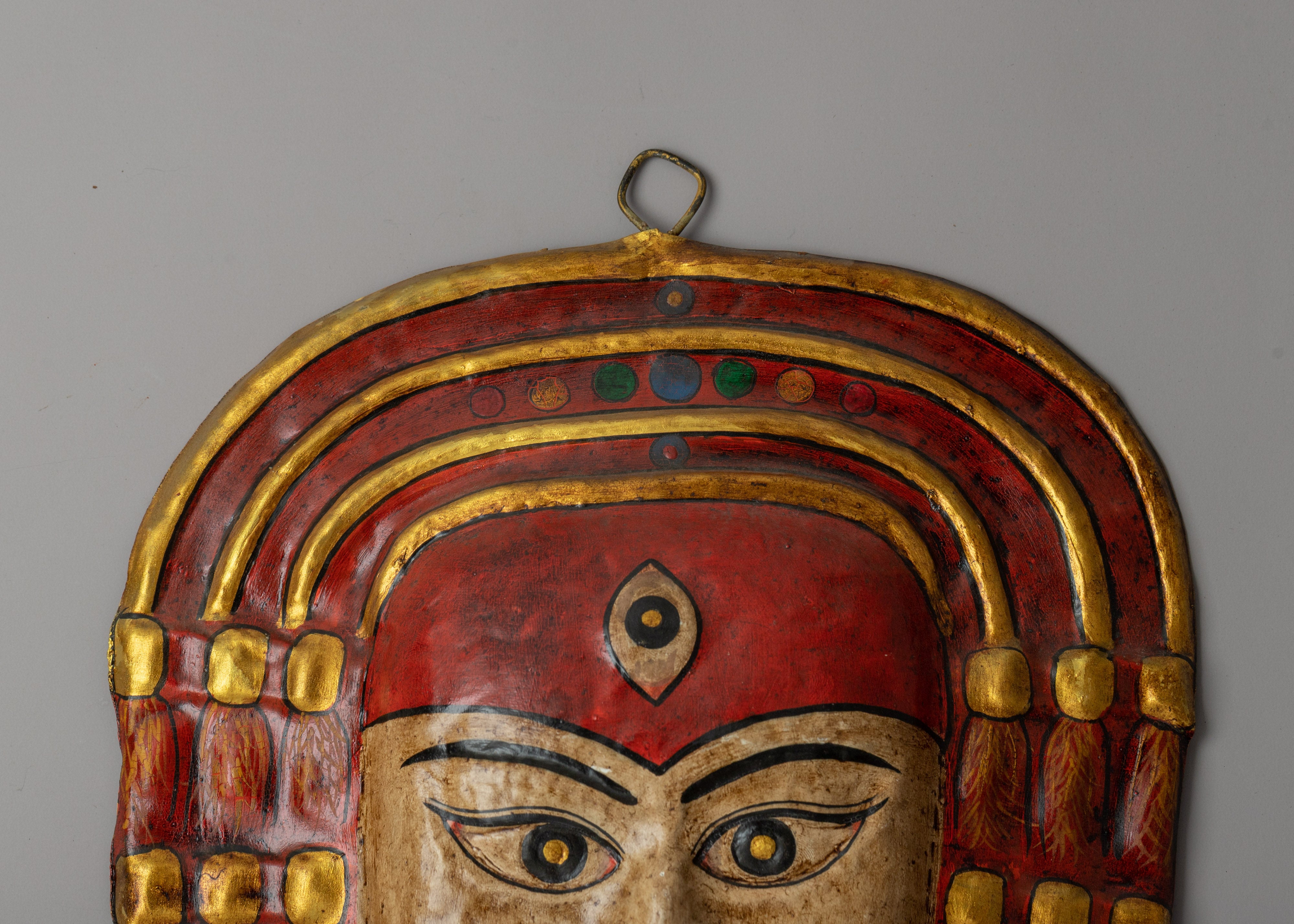 Handcrafted Kumari Face Mask | Symbol of Divine Power & Purity