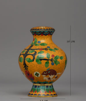Handcrafted Beautiful Copper Flower Vase | A Fusion of Art & Spirituality