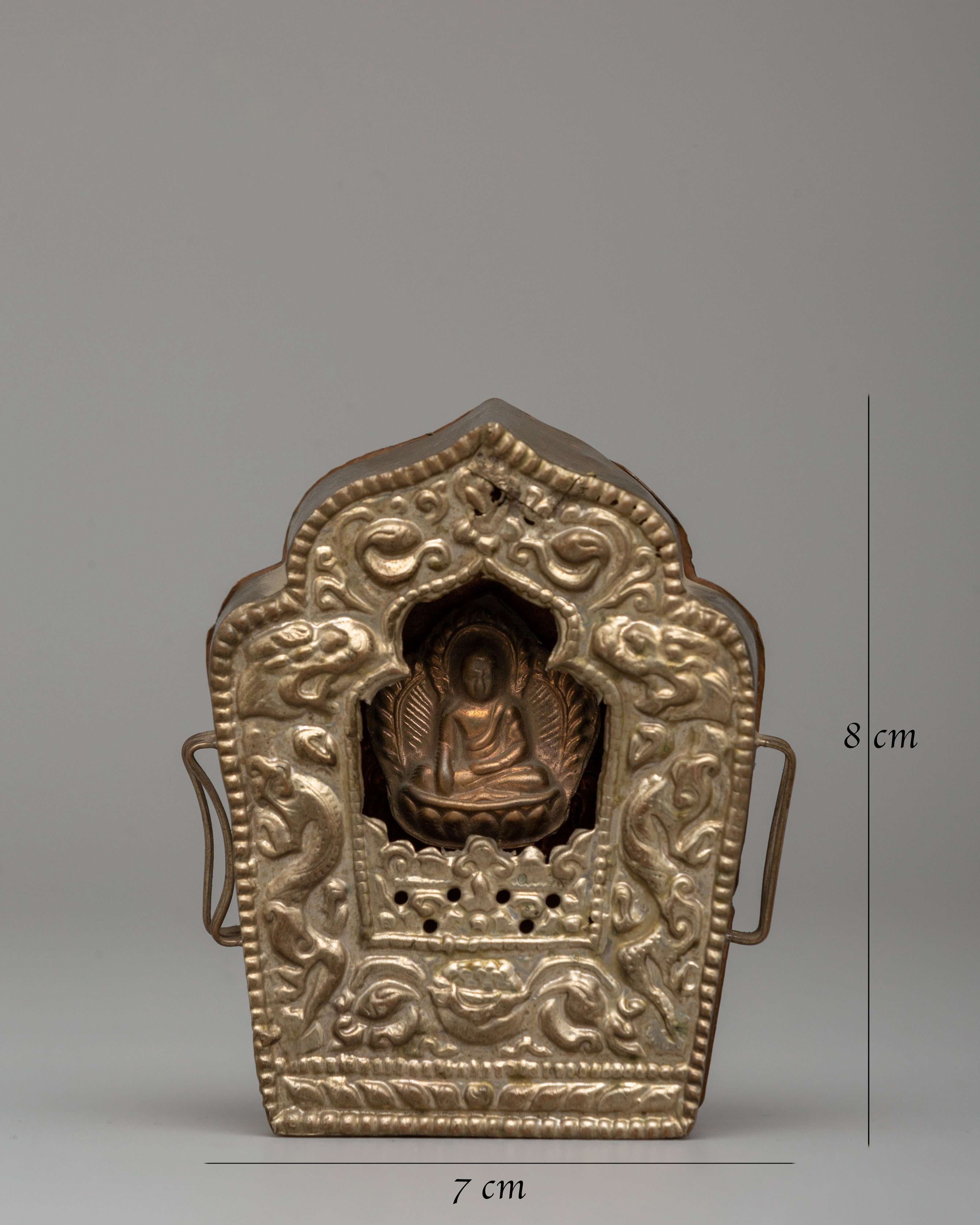 Buddha Ghau Box | Handmade Buddhist Artifact for Spiritual Connection