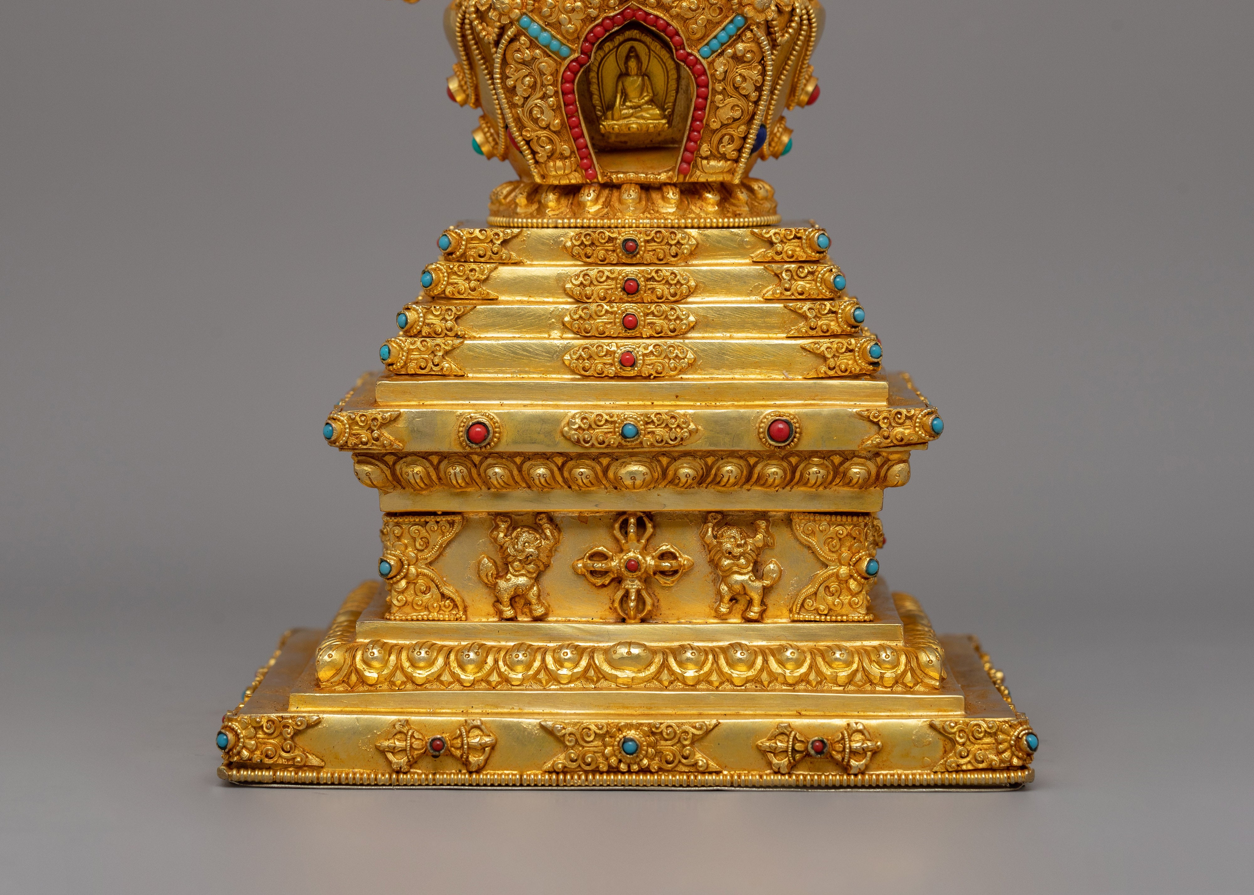 Machine Made Buddha Stupa | Religious Artifact for Home or Office