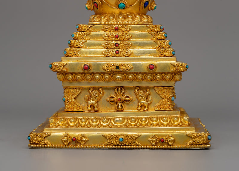 Machine Made Buddha Stupa | Religious Artifact for Home or Office