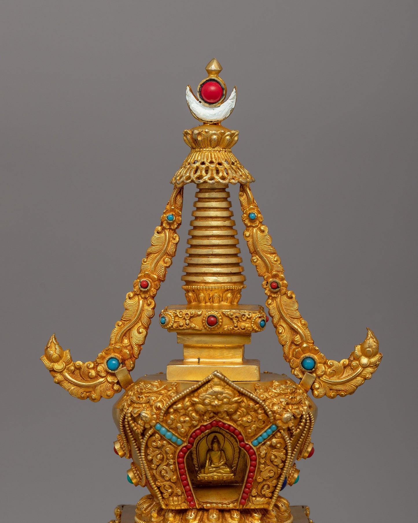 Machine Made Buddha Stupa | Religious Artifact for Home or Office