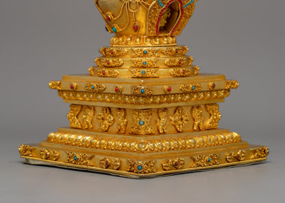 Machine-Made Namgyalma Stupa Statue | Traditional Buddhist Symbol for Meditation and Blessings