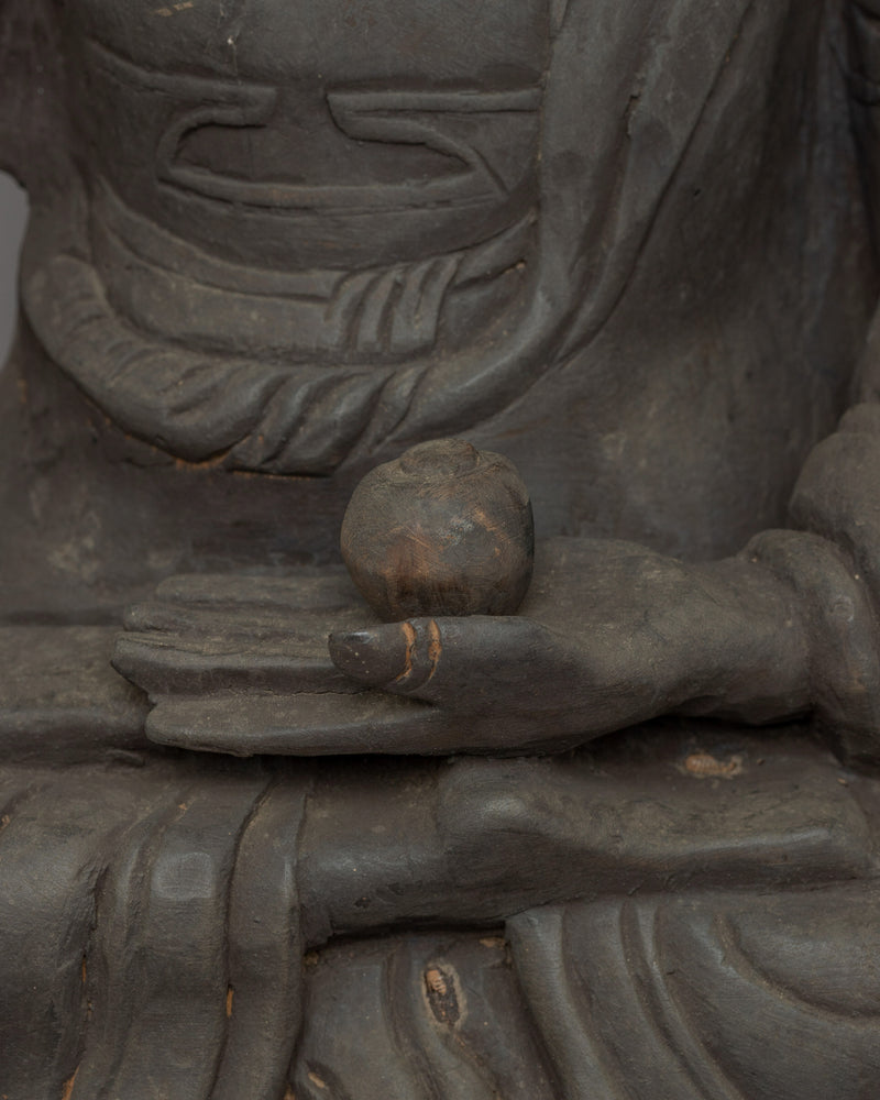 Wooden Shakyamuni Buddha Statue | Bring Serenity and Wisdom into Your Space